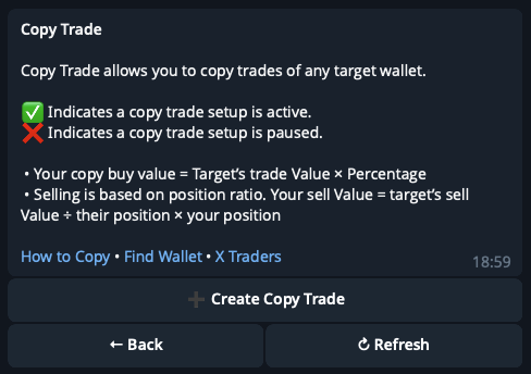 PolyCop Copy Trade Interface Preview